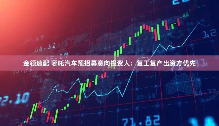 金领速配 哪吒汽车预招募意向投资人：复工复产出资方优先